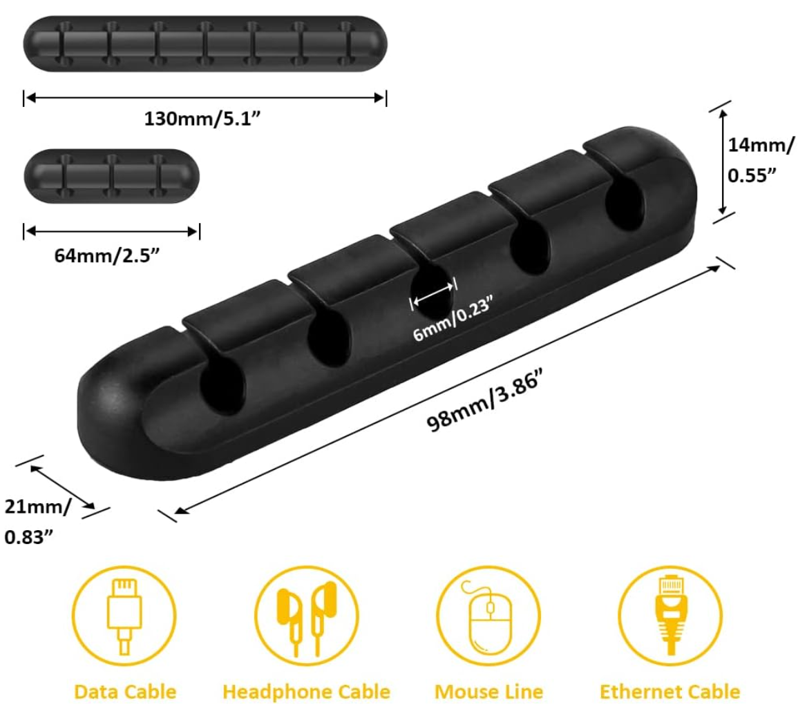 Cable Clips Cord Management Organizer